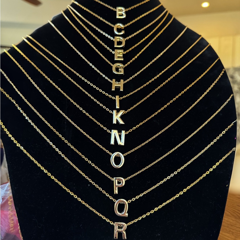 Initial Gold Plated Necklace